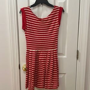 French Connection Red Striped Dress